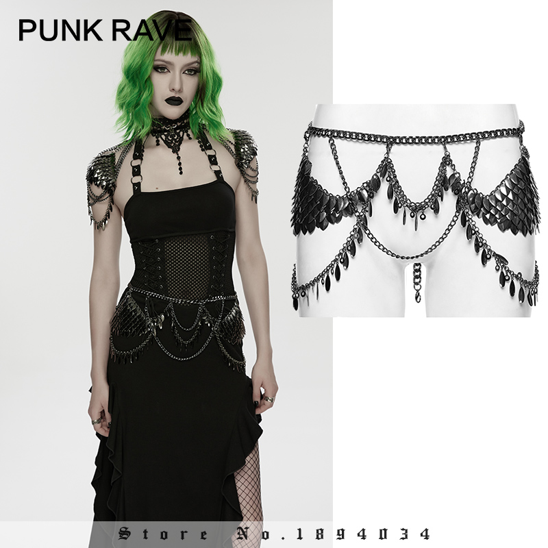 Body Jewelry Metal Types - PUNK RAVE Cadena de cintura de