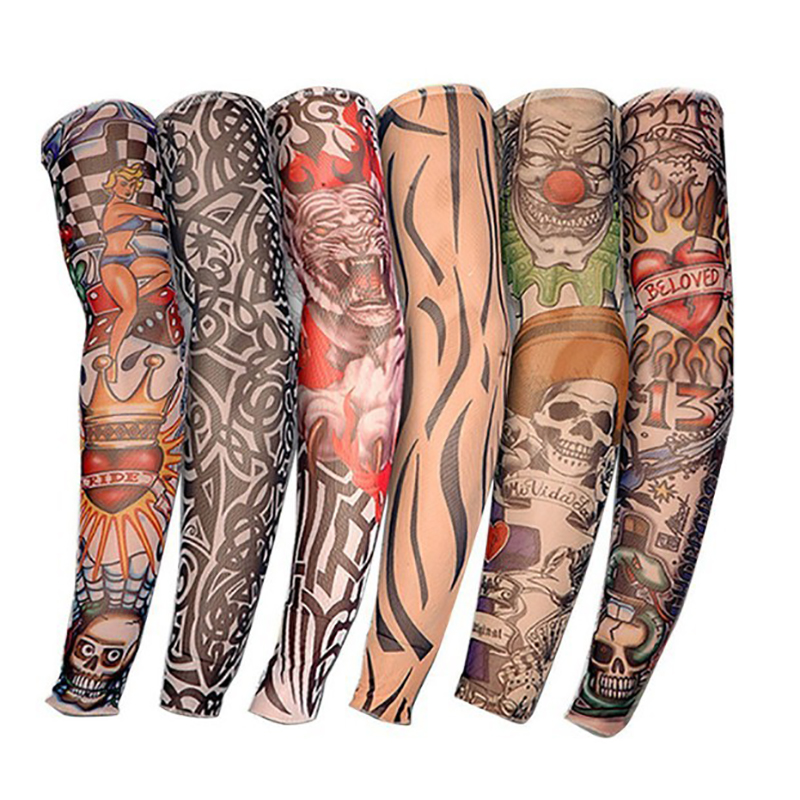 Body Jewelry Tattoo - Calentadores largos falsos para hombre y