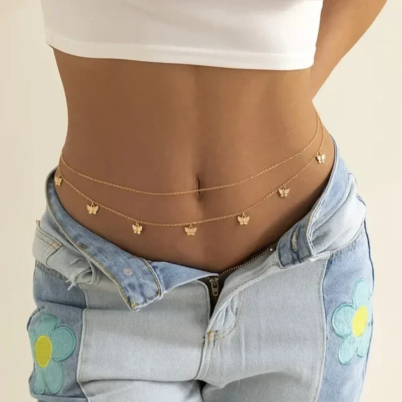 Body Jewelry In Bulk - Abalorio nuevo, cadena de mariposa de