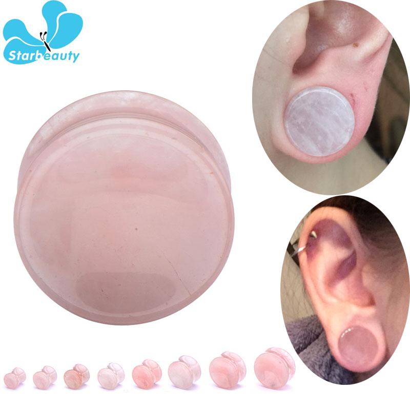 Body Jewelry Plus - Expansor de piedra orgánica de cuarzo