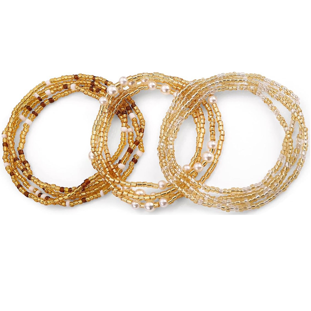 Body Jewelry In Bulk - Cadenas de Cintura Elásticas Africanas para