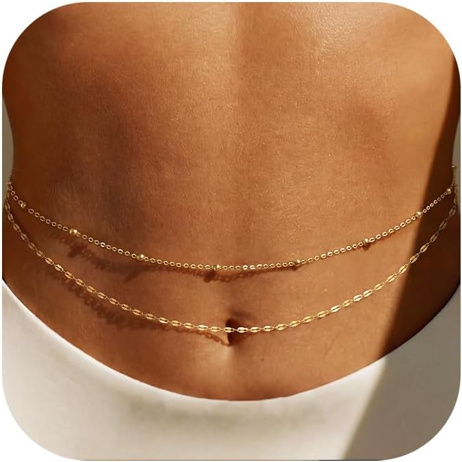 Body Jewelry In Bulk - Cadena de cintura chapada en oro