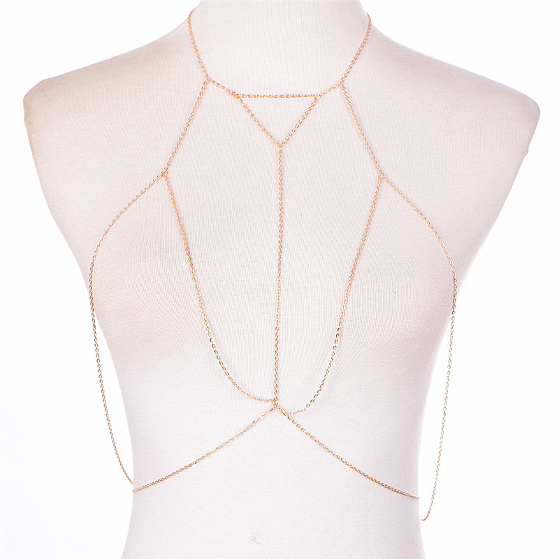 Sujetador de cadena de eslabon - Body Jewelry In Bulk reseña y precio