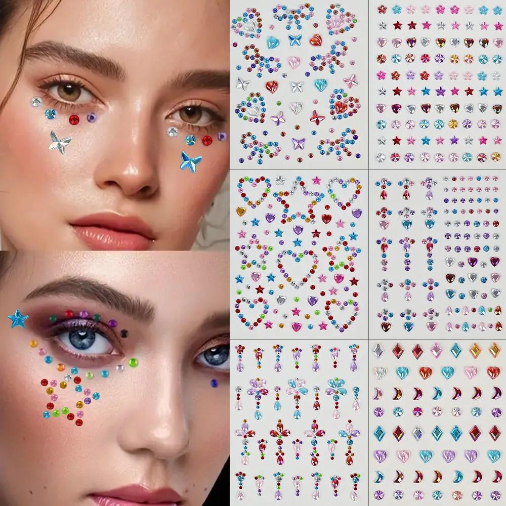 1 Hoja Colorido arco/estrella/ - Body Jewelry Tattoo reseña y precio