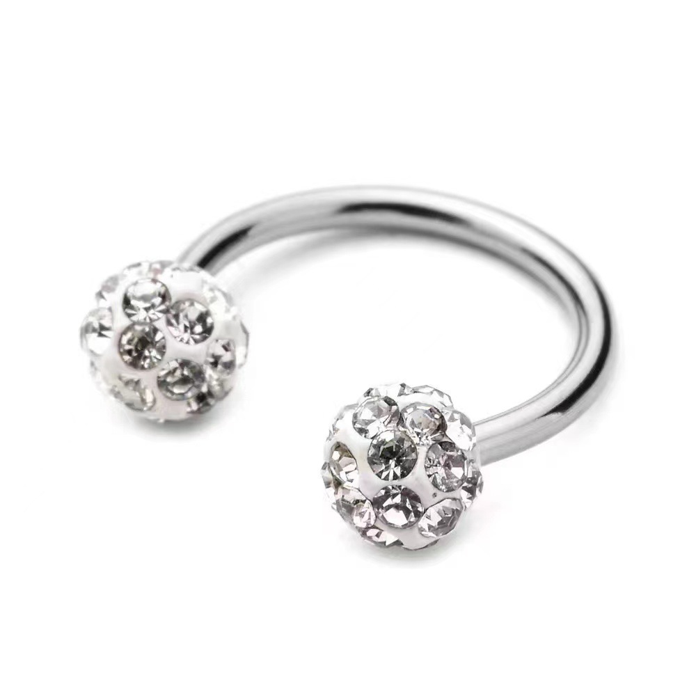 Anillo de labio en espiral con - Body Jewelry Metal Types reseña y precio