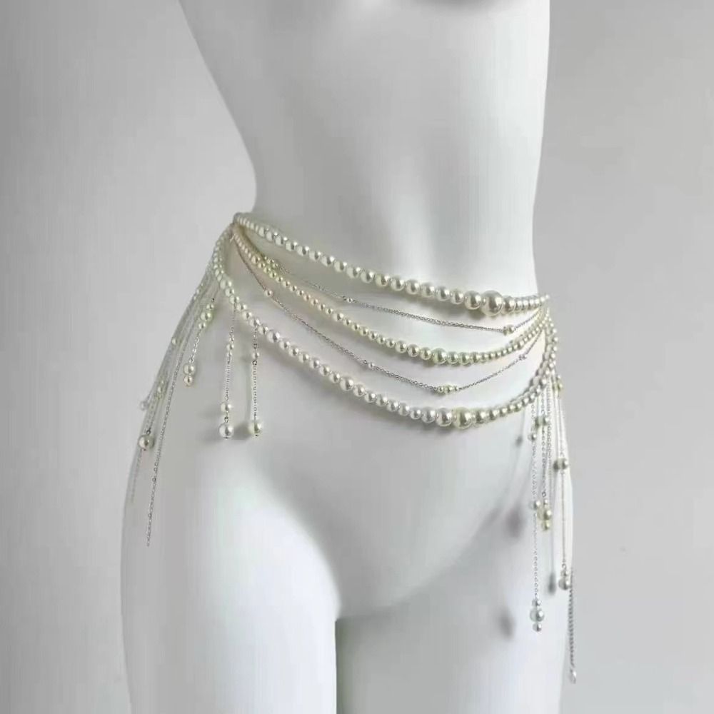 Cadenas de cintura con perlas  - Body Jewelry In Bulk reseña y precio